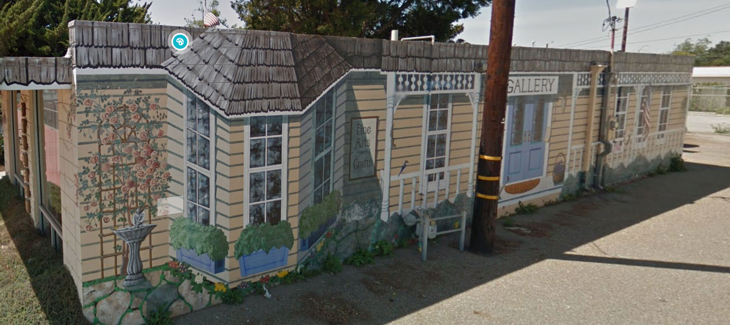 Lompoc Mural - An Artists Cottage - Located 119 East Cypress in alley way