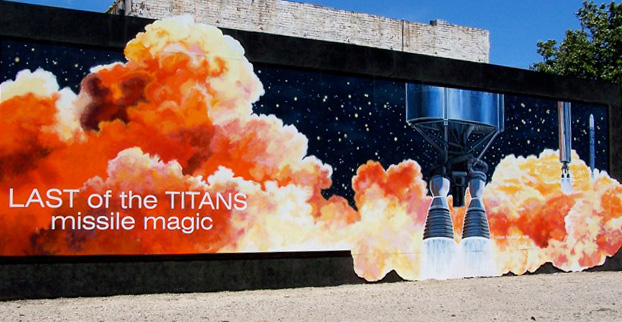 Lompoc Mural - Last of the Titans (2003) - Located at 135 North H St. (South Wall)