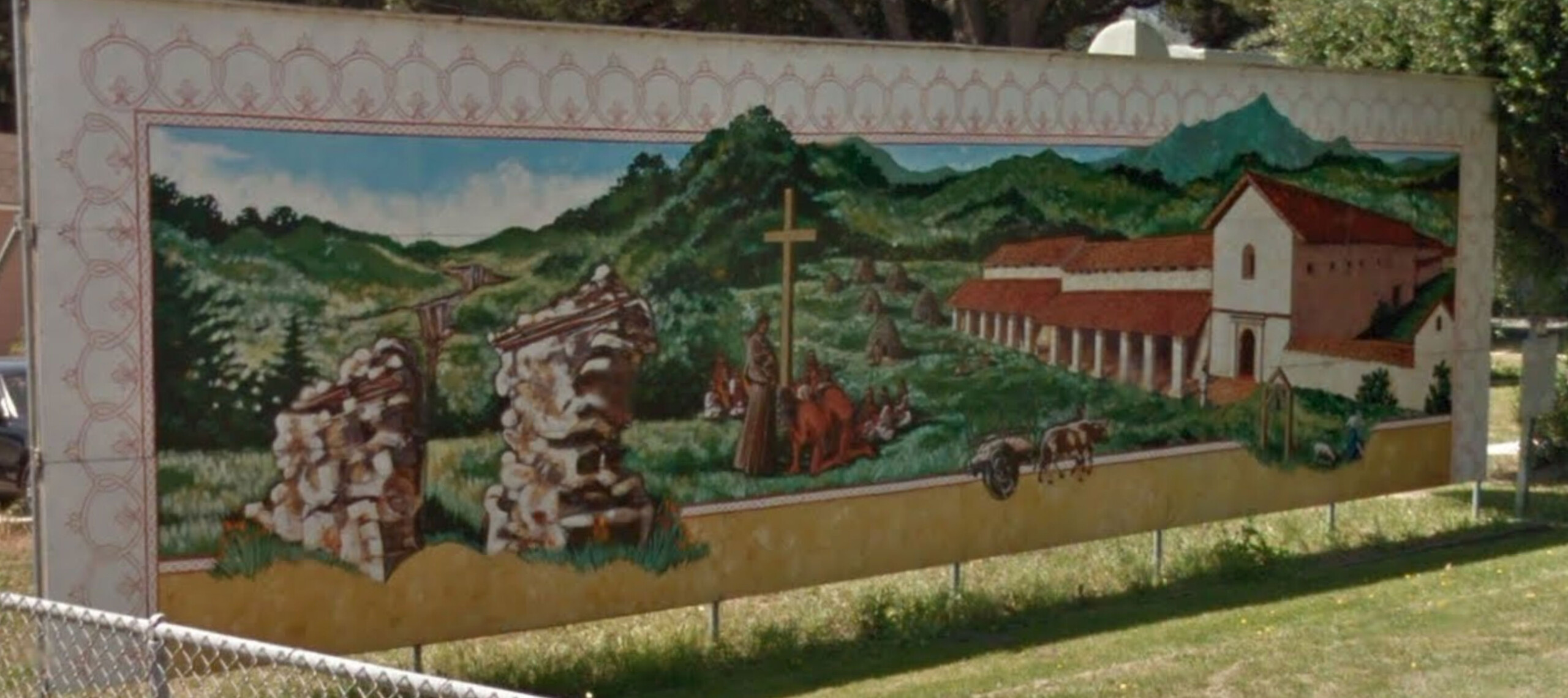 Lompoc Mural - Lost Mission (1996) - Located at 200 South H St. (behind Lompoc Museum)