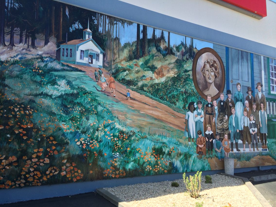 Lompoc Mural - Early Education (1992) - Located at 215 North H St. (North Wall)